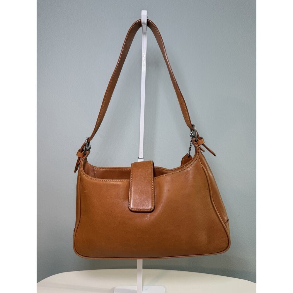 Vintage COACH #7789 Beige Tan Smooth Leather Hampton Legacy Hobo Purse